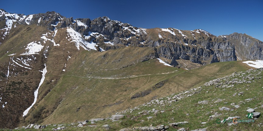 7 - Panorama sul Colle Balur dai pressi del Monte Testas (2017)