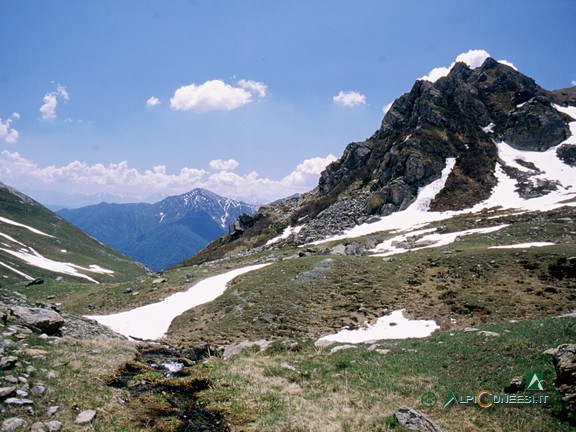 12 - Panorama verso valle dai pressi del Colle di Luca (2004)
