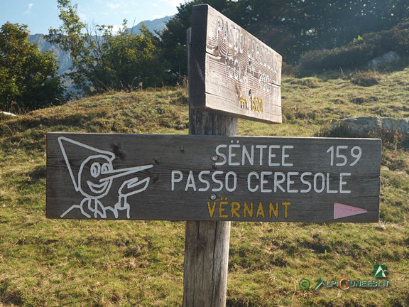 8 - La segnaletica locale al Passo Ceresole (2020)