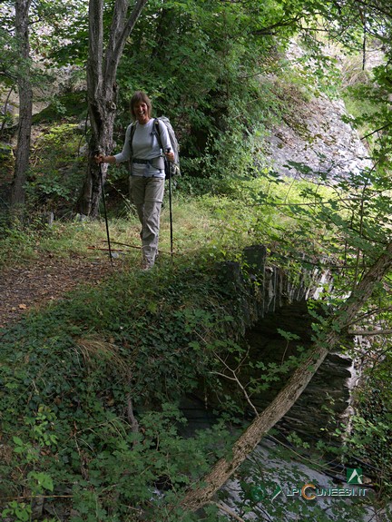 4 - Il ponte in pietra sul Riou de Coué (2015)