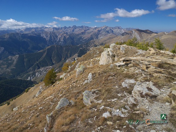9 - Panorama sulle Alpi Marittime di pressi della Cima di Velega (2017)