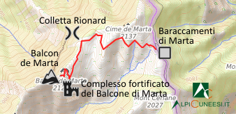 Carta schematica - Itinerario 19.06