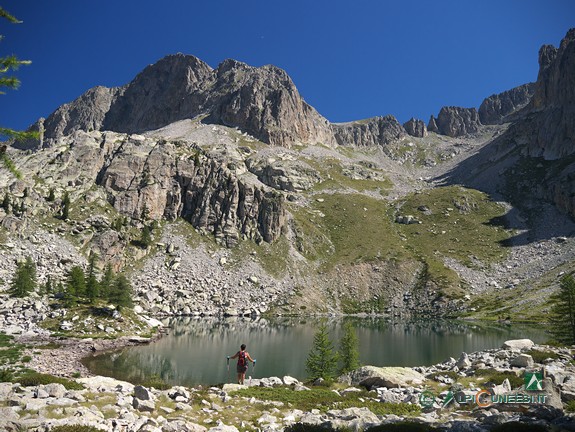 8 - Il Lac de Tavels dominato dalla Testa del Claus (2020)