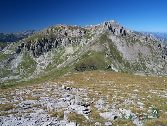 10 - L'ampia dorsale che si risale verso Cima Pian Ballaur (2013)