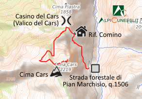 Carta schematica - Itinerario 06.06