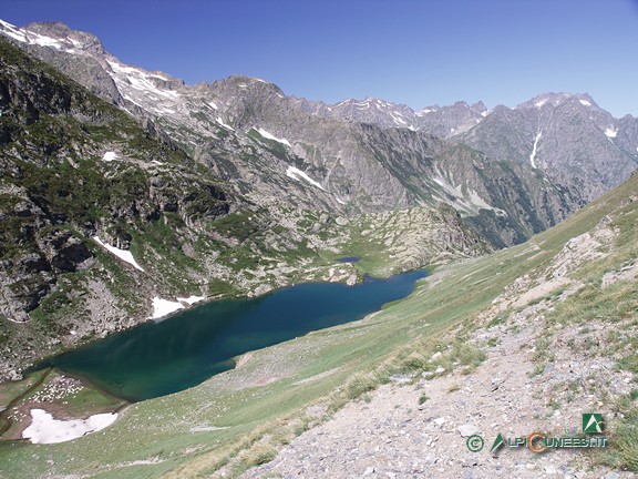 1 - Il Lago del Vej del Bouc dal sentiero per il Colle del Vej del Bouc (2009)