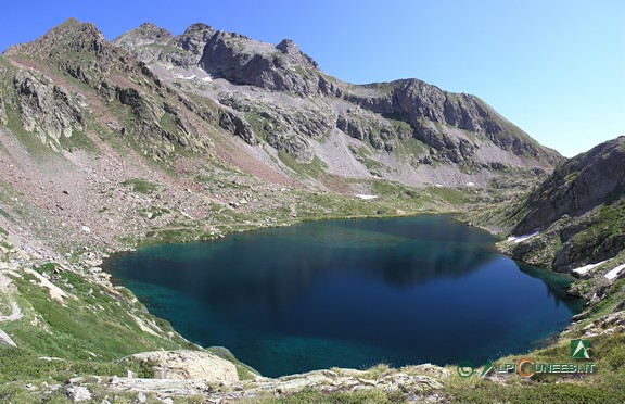 3 - Il Lago inferiore di Valscura dal sentiero per i laghi superiori (2009)