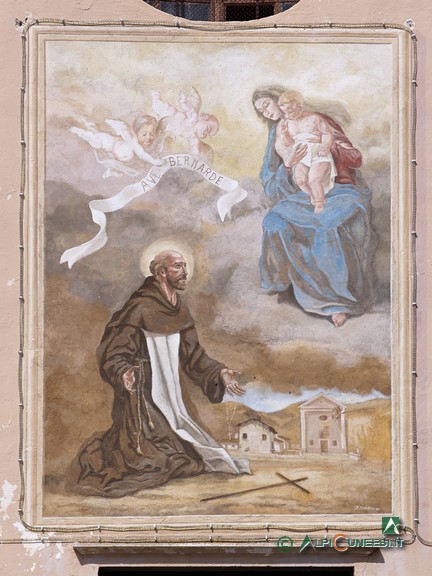 5 - L'affresco sulla facciata della Chiesa di San Bernardo a Desertetto (2010)