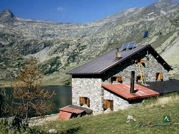 1 - Die Berghütte Rifugio Livio Bianco und der Lago sottano della Sella (1995)