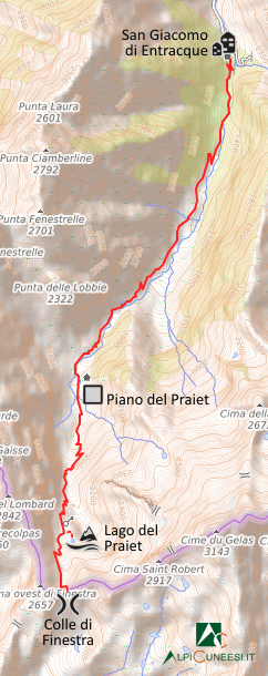 Carta schematica - Itinerario 11.03