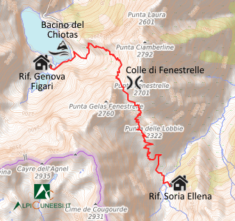 Carta schematica - Itinerario 11.04