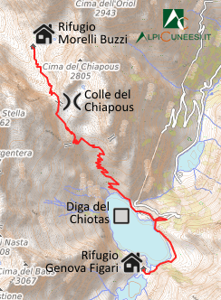 Carta schematica - Itinerario 11.06