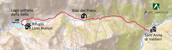 Carta schematica - Itinerario 11.17