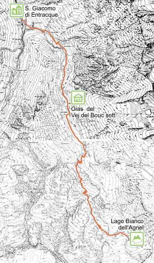 Carta schematica - Itinerario 11.25