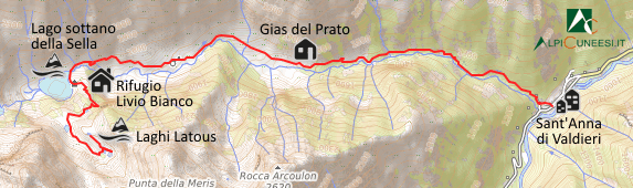 Carta schematica - Itinerario 11.47