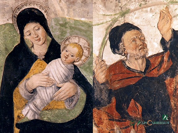 15 - Parrocchiale di Santa Maria Assunta, particolari di un affresco (2005)