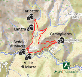 Carta schematica - Itinerario 14.14