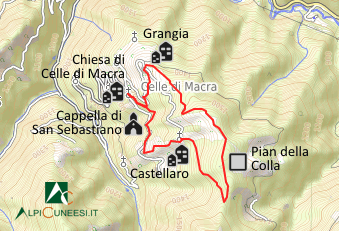 Carta schematica - Itinerario 14.21