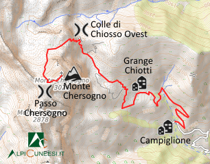 Carta schematica - Itinerario 14.30