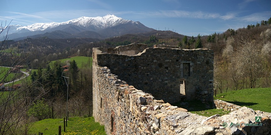 7 - Panorama sul Monte Besimauda dalla Grangia del Castellar (2017)