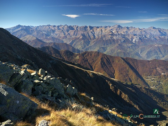 5 - Panorama sulle Alpi Marittime dalla vetta del Monte Besimauda (o Bisalta) (2017)