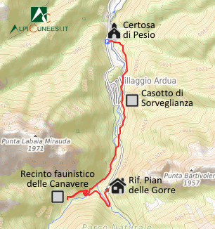 Carta schematica - Itinerario 07.01