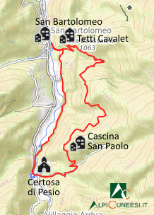 Carta schematica - Itinerario 07.11