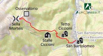 Carta schematica - Itinerario 07.14