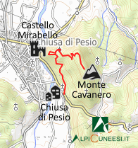 Carta schematica - Itinerario 07.19