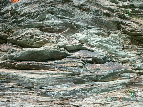 7 - 'Pietre verdi', rocce che formano parte del gruppo del Monviso e che un tempo costituivano un fondale oceanico (2006)