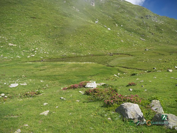 5 - Il minore dei due Laghi Luset, ormai quasi interrato (2020)