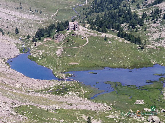 4 - Il Lago inferiore dell'Ischiator, ormai diviso in due laghetti (2005)
