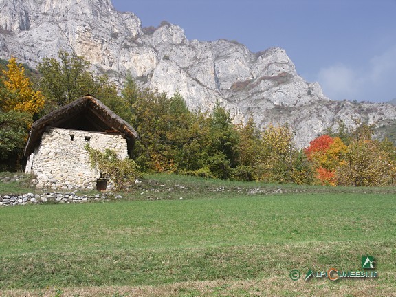 6 - Fienile con tetto in paglia, rifatto negli anni '90, a Castellar delle Vigne (2005)