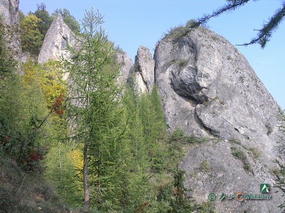 9 - Caratteristico scorcio dal sentiero delle grotte (2005)