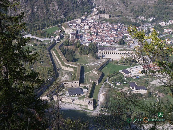 9 - Il Forte di Vinadio visto dai pressi della Batteria Serziera (2009)