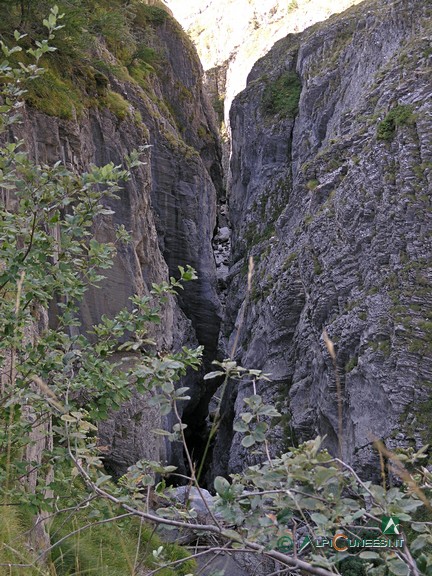 1 - La stretta gorgia scavata dall'acqua nella roccia (2011)