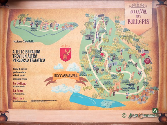 1 - Pannello informativo con la descrizione della Via dei Bolleris (2024)