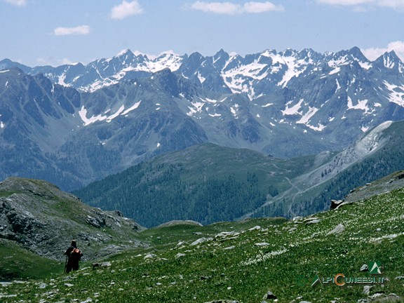 1 - Panorama sulle Alpi Marittime dai pressi del Colle di Roburent (1997)