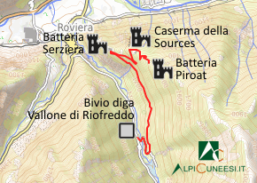 Carta schematica - Itinerario 12.06