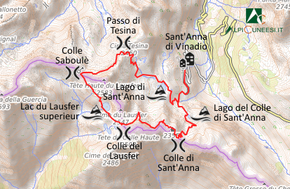 Carta schematica - Itinerario 12.07