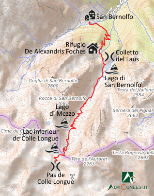 Carta schematica - Itinerario 12.08