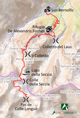 Carta schematica - Itinerario 12.23