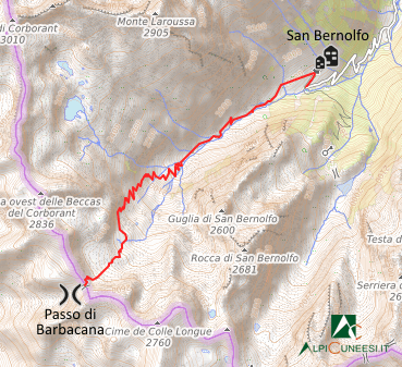 Carta schematica - Itinerario 12.45