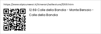 QR Code - Itinerario 12.69 Colle della Bandia - Monte Bersaio - Colle della Bandia