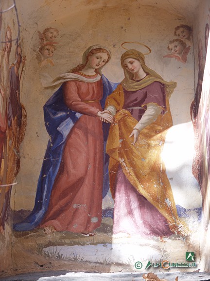 2 - Affresco su un pilone votivo poco a valle di Chioraira (2005)