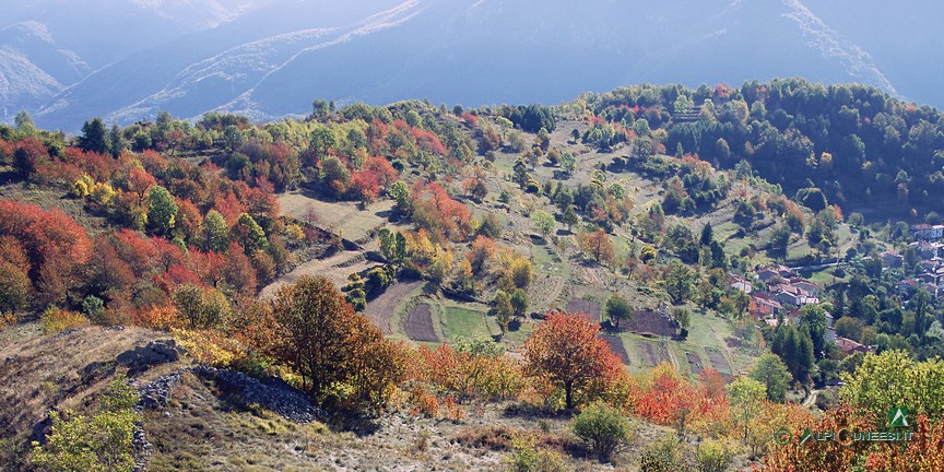 4 - Chionea e i terrazzamenti a monte della borgata (2008)