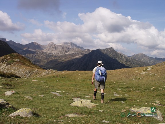 5 - L'ultimo tratto della displuviale prima di raggiungere la Colla del Pizzo (2009)