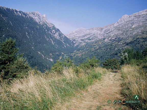 1 - Il Vallone di Carnino visto dal sentiero che sale alla Colla di Carnino (2003)