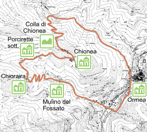 Carta schematica - Itinerario 01.07