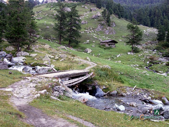 2 - Il ponte che attraversa il Torrente Vallanta poco a valle delle Grange del Rio (2005)
